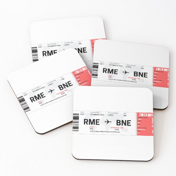 Item preview, Rome to Brisbane Plane Ticket Travel Style designed and sold by Beach-Designs.