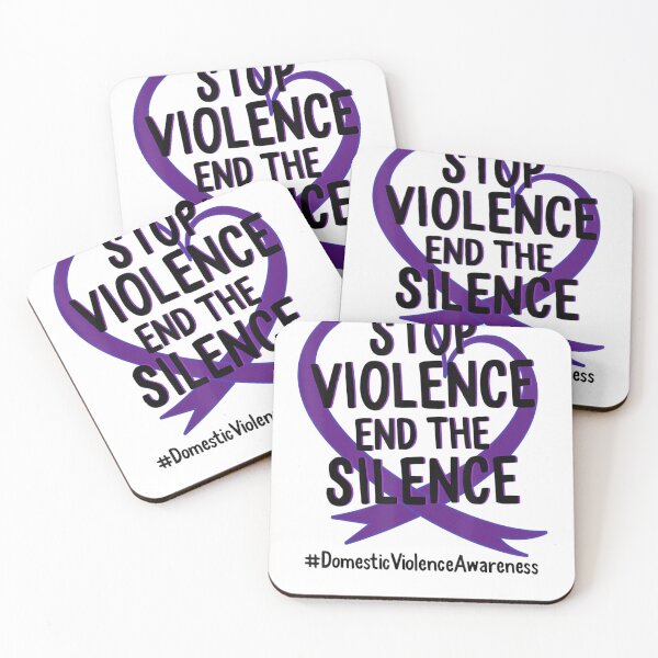 Item preview, Stop Domestic Violence End Purple Ribbon designed and sold by PralineMartinA.