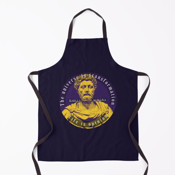 Item preview, Marcus Aurelius portrait and quote: The universe is transformation life is opinion designed and sold by artbleed.