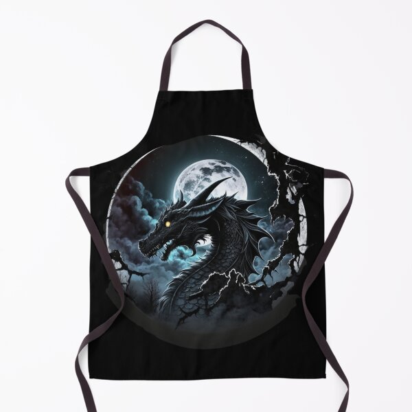 Item preview, Black dragon in the moonlight designed and sold by HarriPaloma.