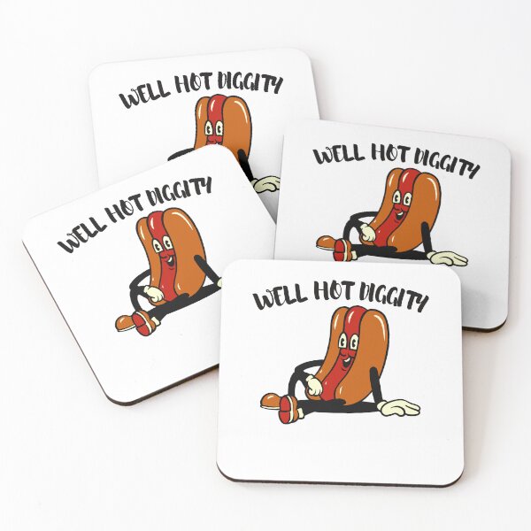 Item preview, Get Your Grill On with Our Hot Diggity Hot Dog Design! designed and sold by SimpliText.