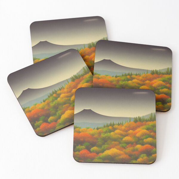 Item preview, Blackened Peaks - Shadows in the Forest - Japanese landscape designed and sold by WBP Mart.