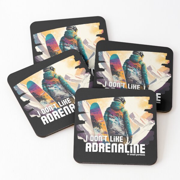 Item preview, I don't like adrenaline (in small portions) with snowboard designed and sold by FullOfCare.