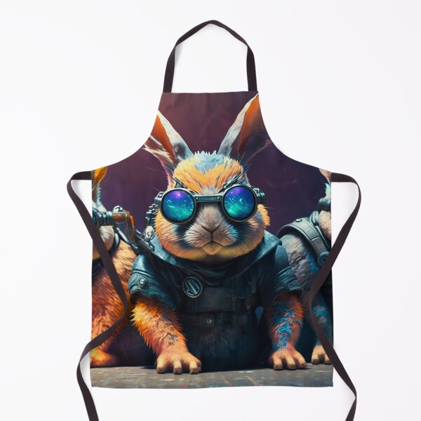 Item preview, Three Cyberpunk Cool Rabbits #9 designed and sold by Artistic Pandas.