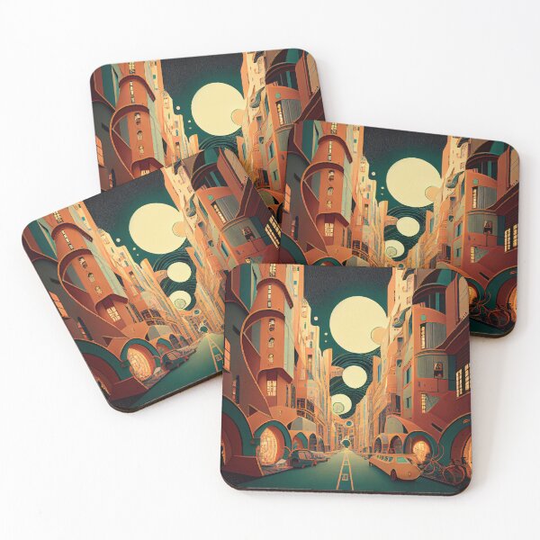 Item preview, Alley of drawings in pastel tones designed and sold by Creativaity.