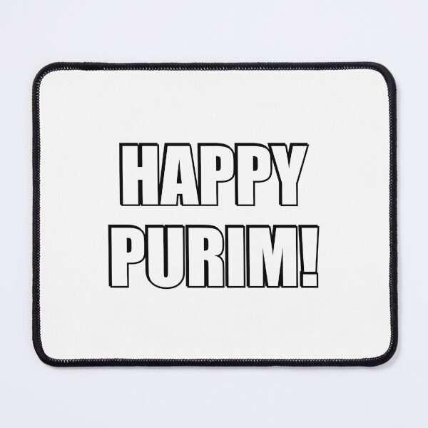Item preview, HAPPY PURIM Jewish holiday colorful text designed and sold by Inspirationmotivation.