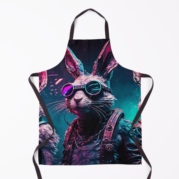 Item preview, Three Cyberpunk Cool Rabbits #8 designed and sold by Artistic Pandas.