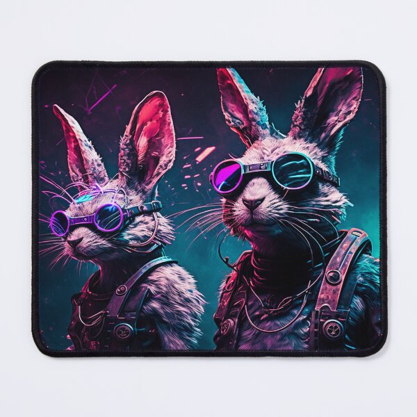 Item preview, Three Cyberpunk Cool Rabbits #8 designed and sold by Artistic Pandas.