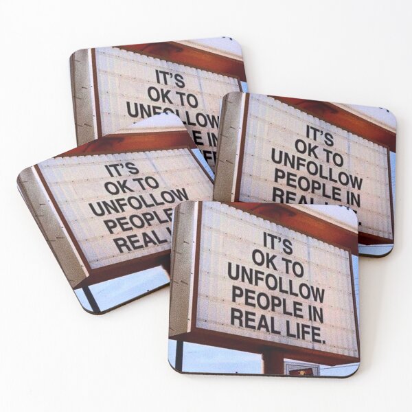 Item preview, It's ok to unfollow people in real life designed and sold by Love2Adventure.
