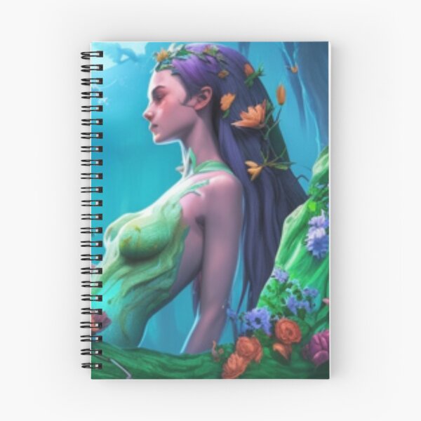 Item preview, the beauty of a siren at sea with flower designed and sold by Artfuls.