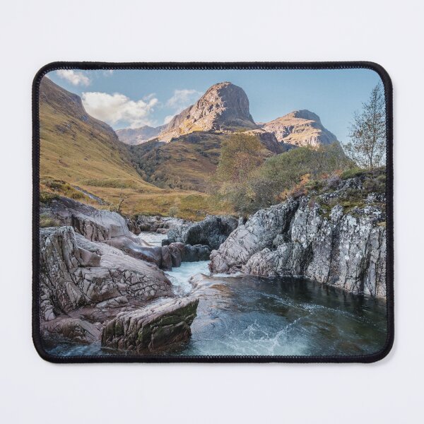 Item preview, Rockpool in the River Coe overlooked by mountains in Glencoe in the Scottish Highlands designed and sold by Chris McIlreavy.