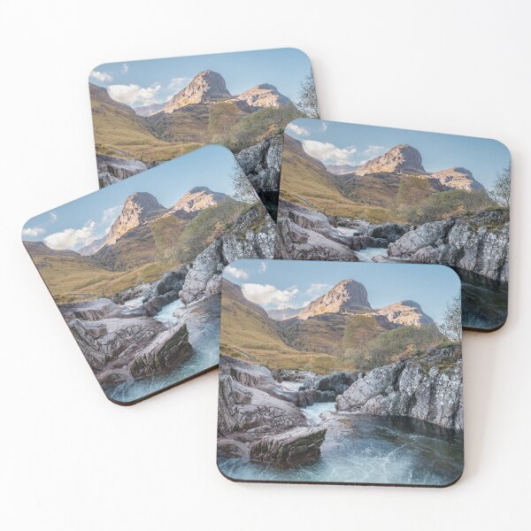 Item preview, Rockpool in the River Coe overlooked by mountains in Glencoe in the Scottish Highlands designed and sold by Chris McIlreavy.