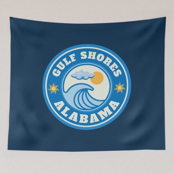 Item preview, Gulf Shores Beach - Baldwin County Alabama Beaches - Summer Destination Vintage Logo designed and sold by Vintage-TM.