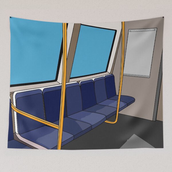 Item preview, Transperth B-Series Train Interior Cartoon designed and sold by MOULE.