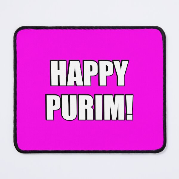 Item preview, HAPPY PURIM Jewish holiday colorful text designed and sold by Inspirationmotivation.