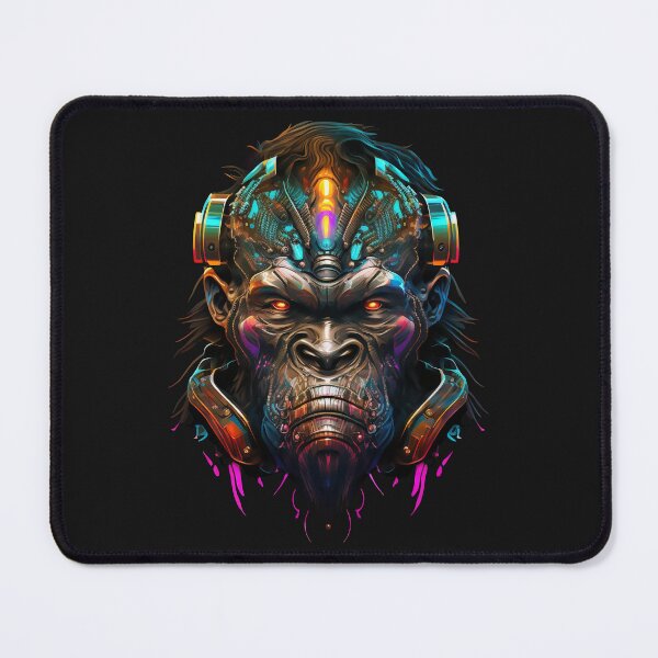 Item preview, Gorilla Cyborg - Futuristic Design for Animal Lovers designed and sold by SerhiiArt.