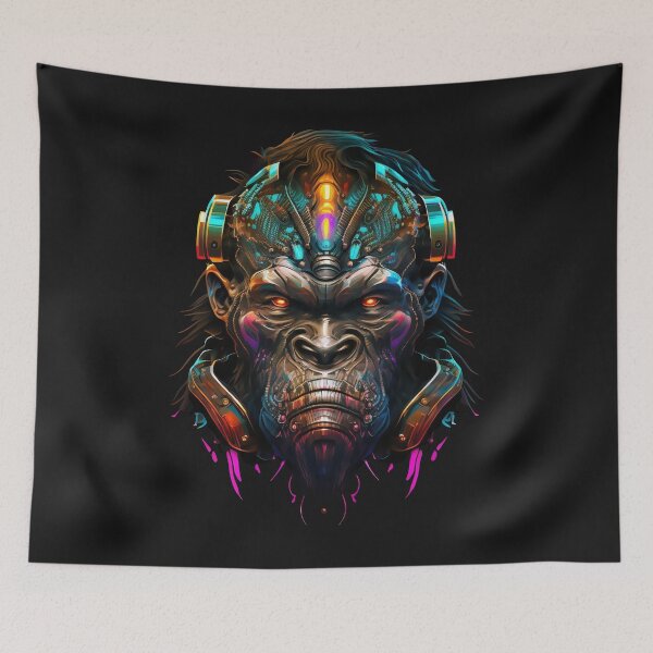 Item preview, Gorilla Cyborg - Futuristic Design for Animal Lovers designed and sold by SerhiiArt.