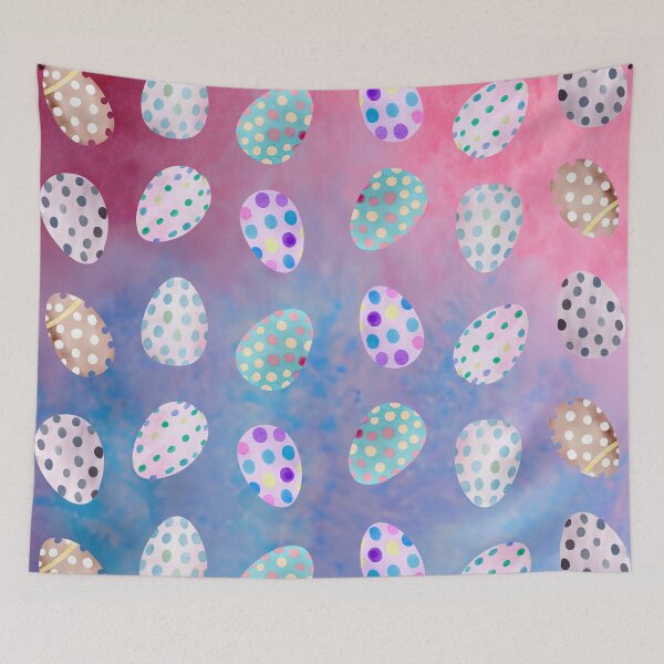 Item preview, Polka Dot Easter Eggs Collage Pattern - Cute Easter Eggs  designed and sold by Vero De.