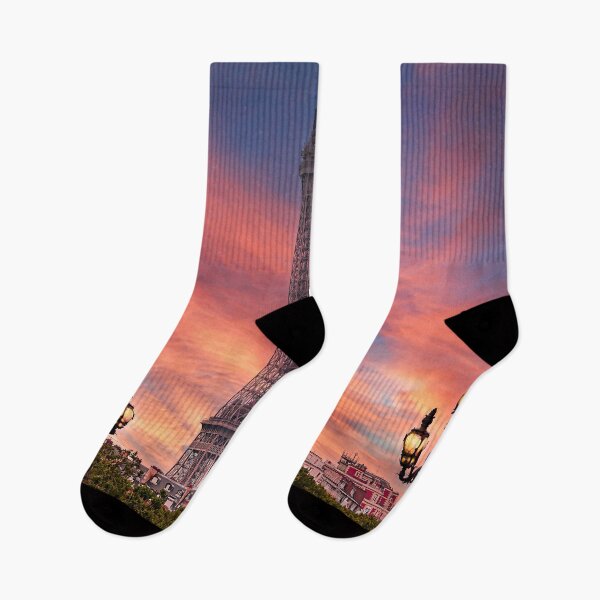Item preview, The Eiffel Tower Painted by a Glorious Parisian Sunset designed and sold by Mitchell Grosky.