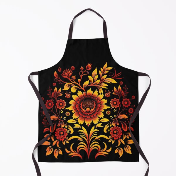 Item preview, Floral pattern Khokhloma designed and sold by LaVilleNouvelle.