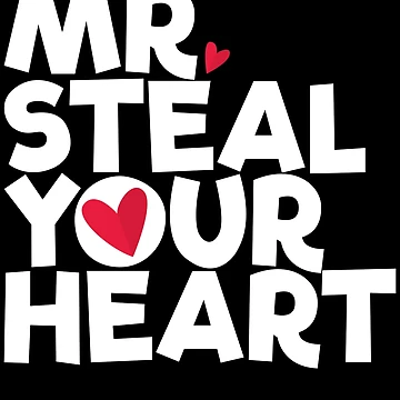 Imagen de la obra Mr Steal Your Heart Kids VDay Funny Boys Valentines Day Gear de DynamicDesign