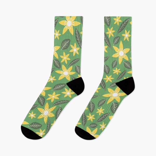 Item preview, Boho Floral Pattern No.4 Yellow And Green designed and sold by QuestingPixel.