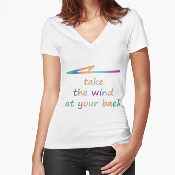 Meaningful Messages - Motivational Quotes - Inspirational Messages Fitted V-Neck T-Shirt