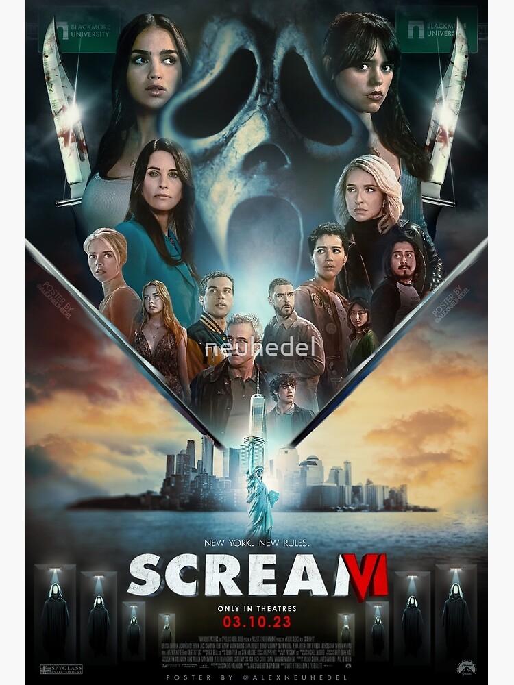 scream VI - scream 6 - ghost face t -shirt 2023 Poster for Sale