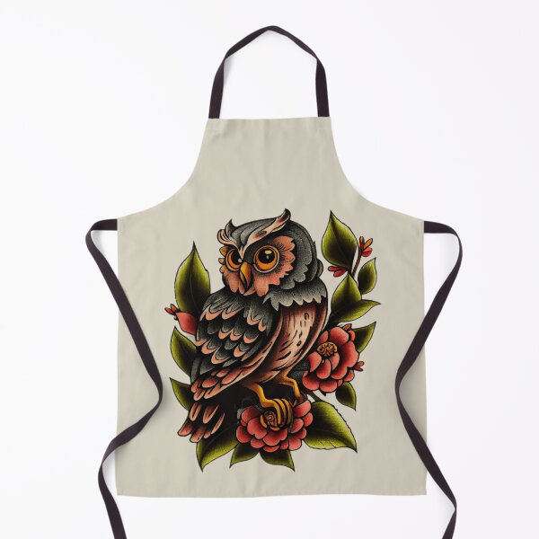 Item preview, Traditional Owl Tattoo designed and sold by TourDePassion.