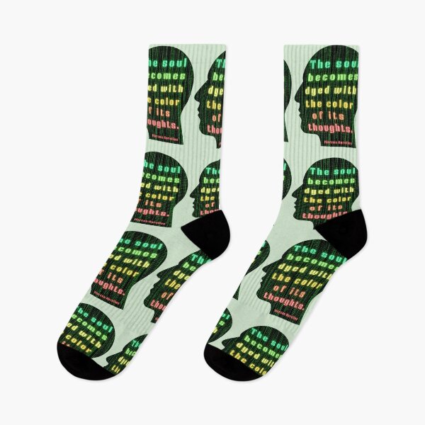 Item preview, Marcus Aurelius quote: the soul becomes dyed with the color of its thoughts designed and sold by artbleed.