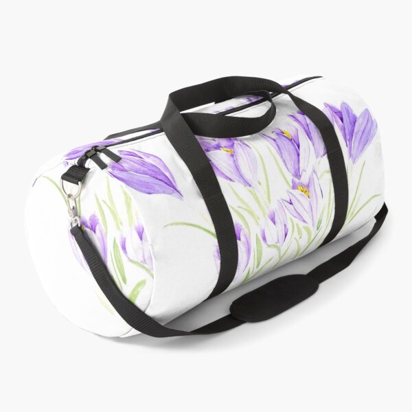 Item preview, purple crocus flowers watercolor hand painted  designed and sold by ColorandColor.