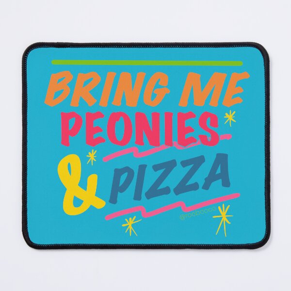 Item preview, Bring Me Peonies & Pizza designed and sold by RooBooCo.