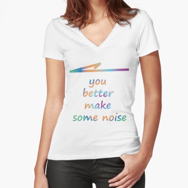 Meaningful Messages - Motivational Quotes - Inspirational Messages Fitted V-Neck T-Shirt