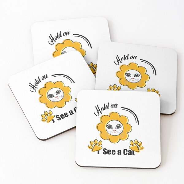 Item preview, Hold On I See A Cat Funny Kitten Design designed and sold by Raju-Creative.