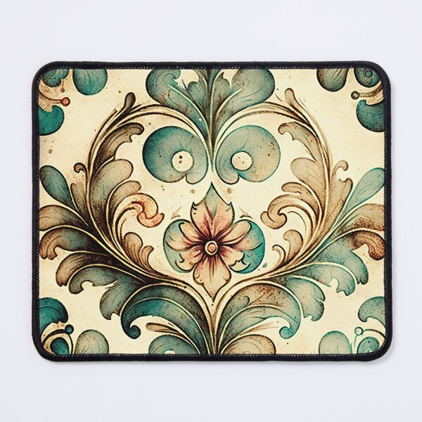 Item preview, Elegant Bloom: An Ornate Floral Design on a Paper Background designed and sold by HillStage.