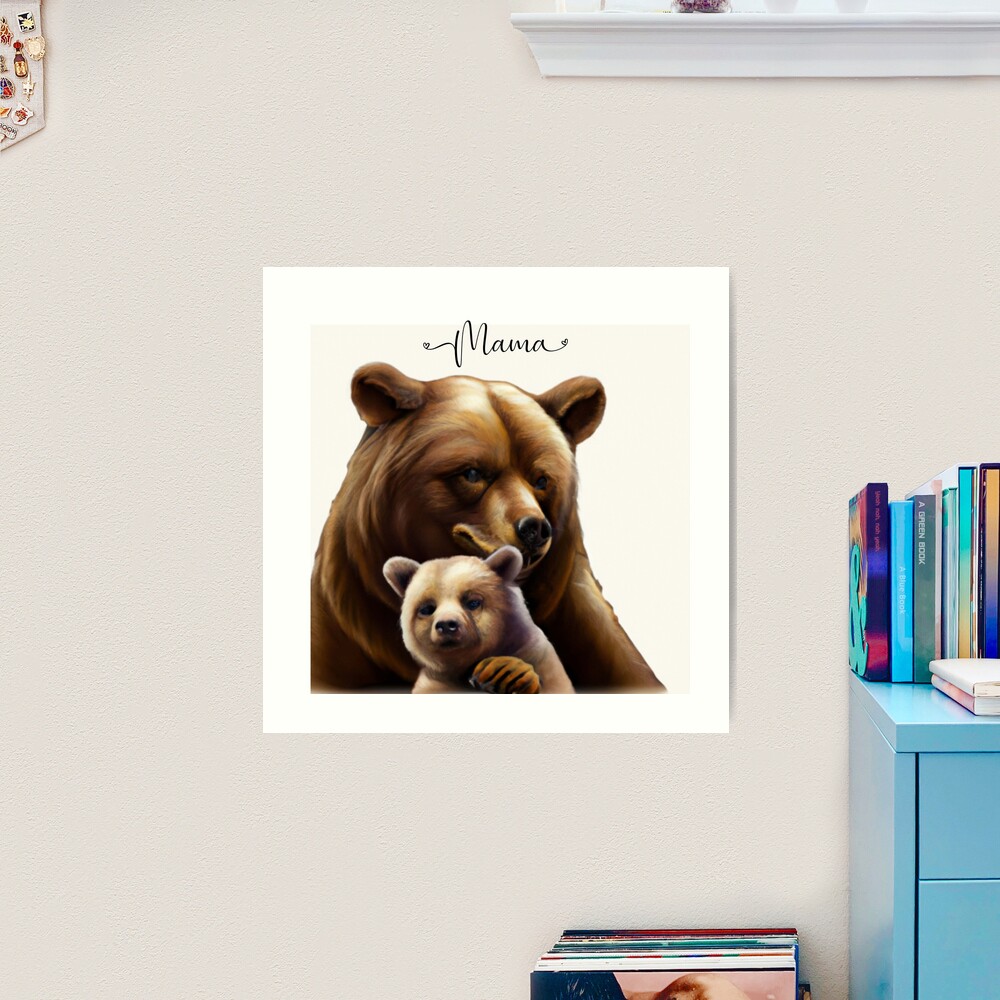 ALASKA BABY BEAR Kisses Mama Bear and Baby Bear Cute Baby Bear Cub Photos  Bear Wall Art Mama Bear Mama and Baby Nursery Wall Art 