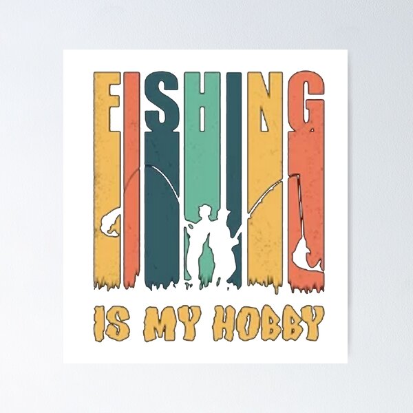 retro vintage fly fishing, fishing gift idea for fisherman Poster