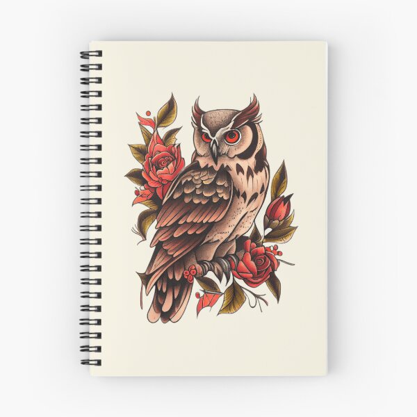 Item preview, Traditional Owl Tattoo designed and sold by TourDePassion.