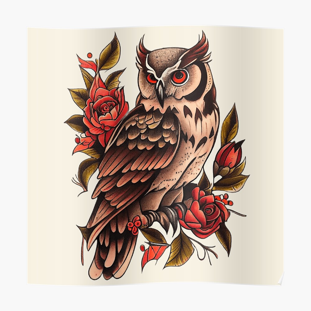 2278 Traditional Owl Tattoo Images Stock Photos  Vectors  Shutterstock