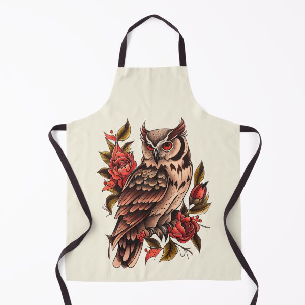 Item preview, Traditional Owl Tattoo designed and sold by TourDePassion.