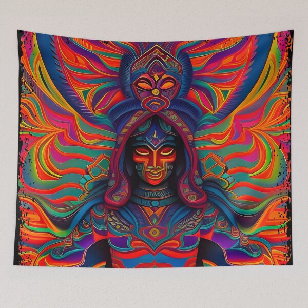 Item preview, New World Gods (2) - Mesoamerican Inspired Psychedelic Art designed and sold by TheThirdEye.
