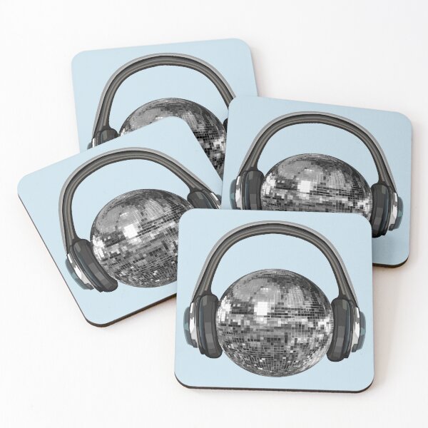 Item preview, Silver Disco Ball with Headphones designed and sold by Deborah Camp.