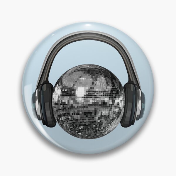 Item preview, Silver Disco Ball with Headphones designed and sold by Deborah Camp.