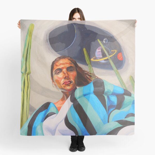 Planetary Peace (self portrait) Scarf