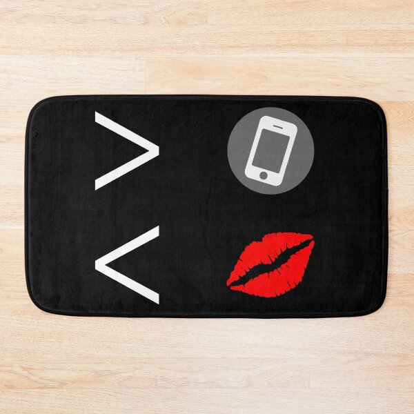 Item preview, Less Phone More Kissing, symbols design designed and sold by TheLomiLoveBus.
