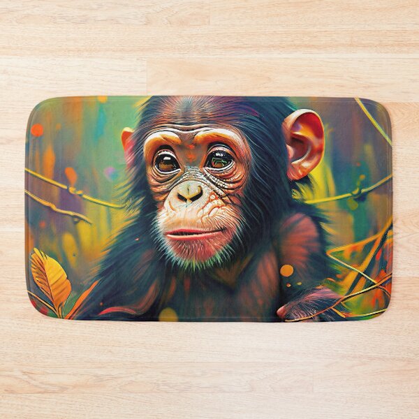 Item preview, Baby Chimpanzee Digital Art designed and sold by davidelder.
