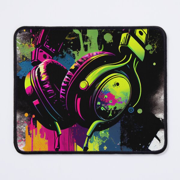 Item preview, Music Meets Color - A Pop Art Headphone Styled designed and sold by mcmtdesigns.