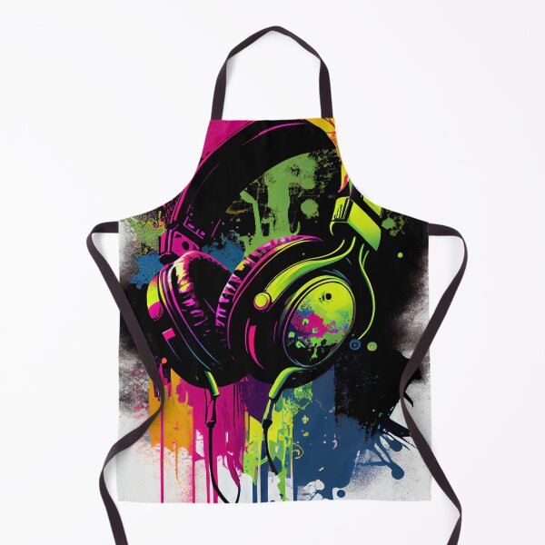 Item preview, Music Meets Color - A Pop Art Headphone Styled designed and sold by mcmtdesigns.