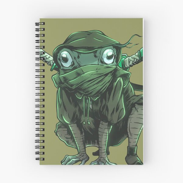 Item preview, Dangerous ninja fighter frog designed and sold by Purplecubeart.