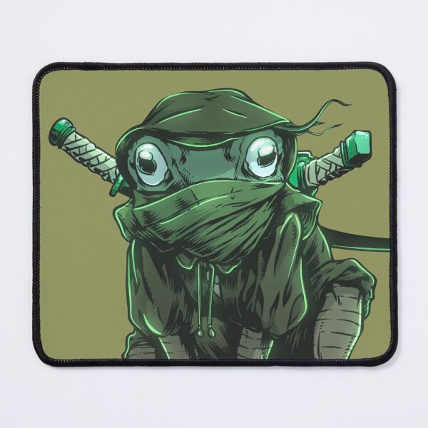 Item preview, Dangerous ninja fighter frog designed and sold by Purplecubeart.